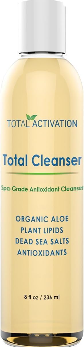 Total Activation Total Cleanser, Natural Hydrating Face Cleanser, Daily Facial Wash to Exfoliate and Refine Men and Women Skin, 8 oz