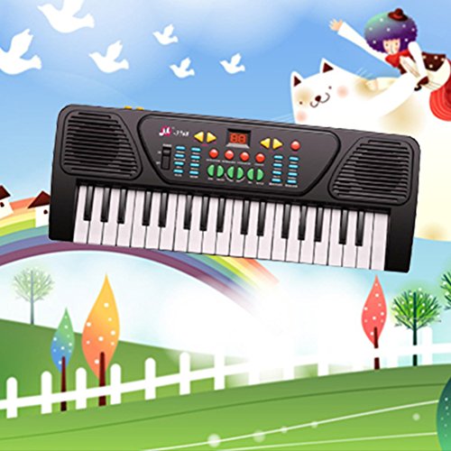 Catnew Children Kids 37 Keys Electronic Keyboard Piano Musical Educational Toy with Mic