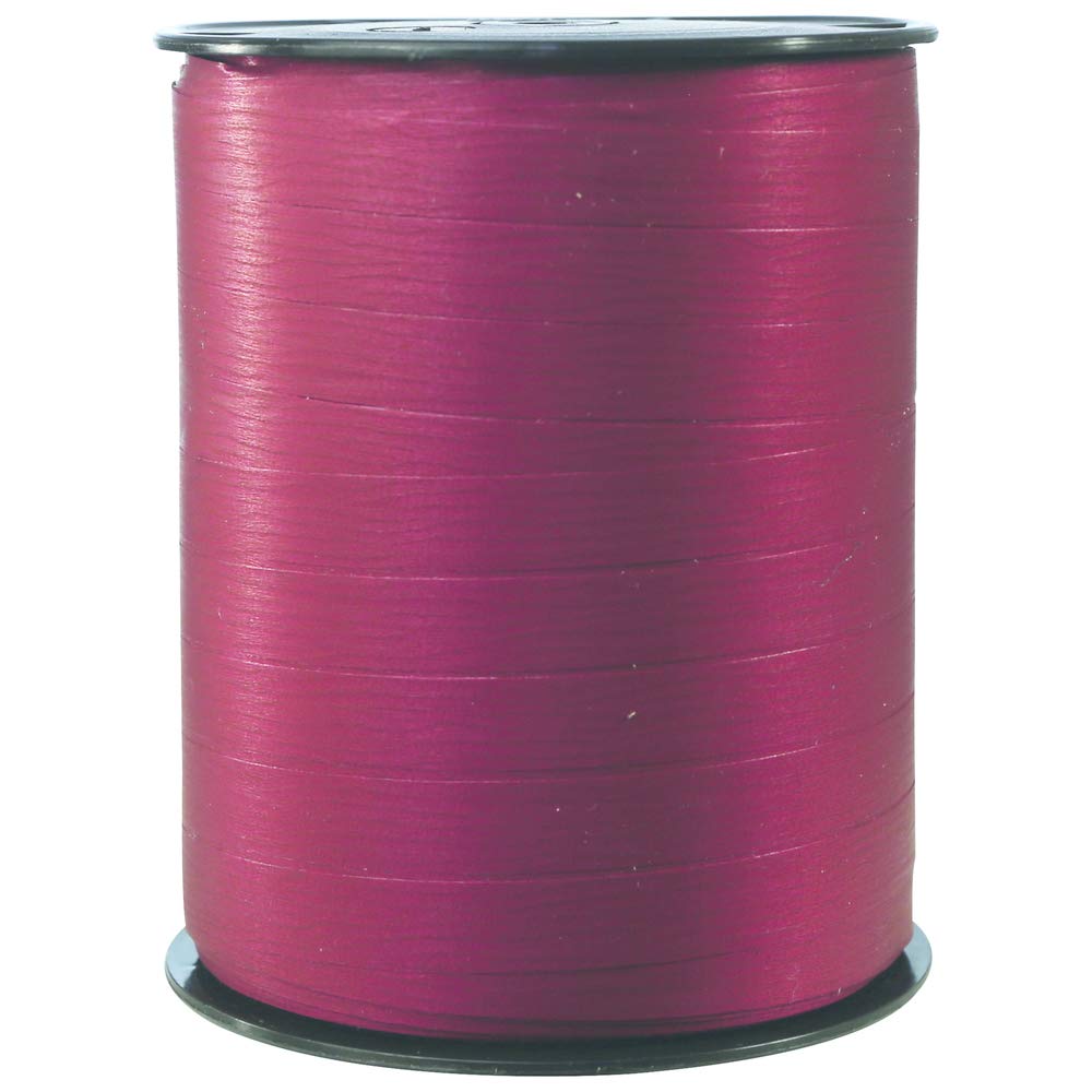 Clairefontaine 601582C - One Roll of Matte Ribbon - Dimensions: 250m x 10mm - Colour: Bordeaux - Decorative gift ribbon, DIY, Gift wrapping Accessories