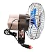 ALEKO CFD01 6 Inch 60 Strips Full-Seal 12V Clip-on Car Fan