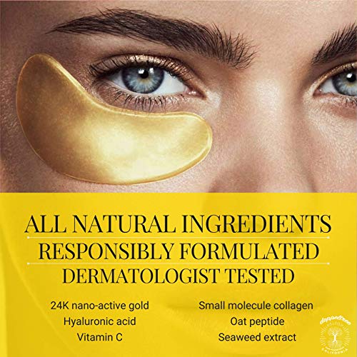 (18 Pairs) All Natural Under Eye Patches & Masks Best Treatment for Bags & Puffiness, Wrinkles