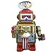 Retro Wind Up Tin Toys MS409 Walking Drummer Robot Clockwork Metal Toys Collectible Gift