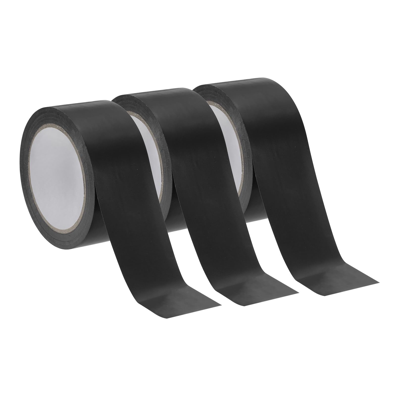 PATIKIL Pickleball Court Tape, 3 Pack 108 Ft x 2 Inch Black PVC Tape for Indoor Outdoor Sports Marking