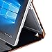 icarercase Vintage Series Leather Folio Pen Holder and Stand Case for Microsoft Surface Pro 4 - Dark Brown