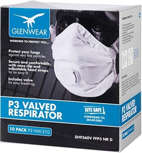 Glenwear FFP3 Valved Respirator (Pack Of 10)
