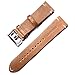 Handmade Vintage Replacement Leather Watch Strap/Watch Band (18mm, Minimalism Brown)