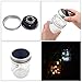 Mason Jar Lights Wide Mouth,Outdoor Solar Powered Lights Sliver Lid Multi-colored Solar Fairy Light String Light Flashing Light,2 Pack 10 LED Party Wedding Christmas Garden Home Patio Path Tree Decor