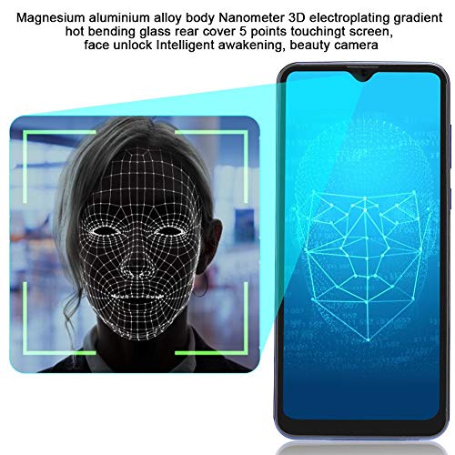 Zyyini Unlocked Smartphone, 4 Core Dual SIM Card Phone 6.7" HD+Screen