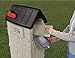 Step2 MailMaster StoreMore Mailbox, Extra Storage, Weather Resistant, Large Outdoor Mailboxes, Made of Durable Plastic, Easy to Install, Flag Included, Gray
