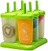 Popsicle Molds Set – 100% BPA Free – Set of 6 Reuseable Ice Pop Makers, Tupperware Quality with Sturdy Base, Popsicle & Ice Cream Recipes E-book Included, Great Gift – By The Kitchen Paradise (Green)