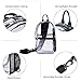 Clear Sling Bag for Women Shoulder Crossbody Backpack Chest Daypack one strap backpack see through transparent Stadium Approved(samll) Black
