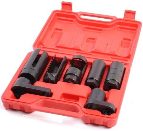 Mekanic 7pc Oxygen Injector Sensor Socket Set 1/2" Dr 22mm 27mm 29mm Garage Tool Kit