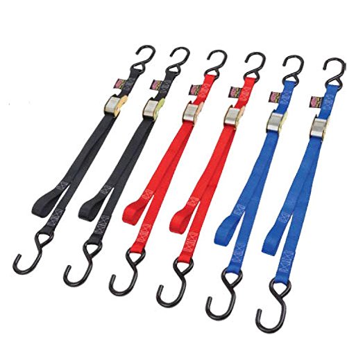 Powertye 1in.x 3ft. PWC Tiedowns with S-Hook - Black 22032