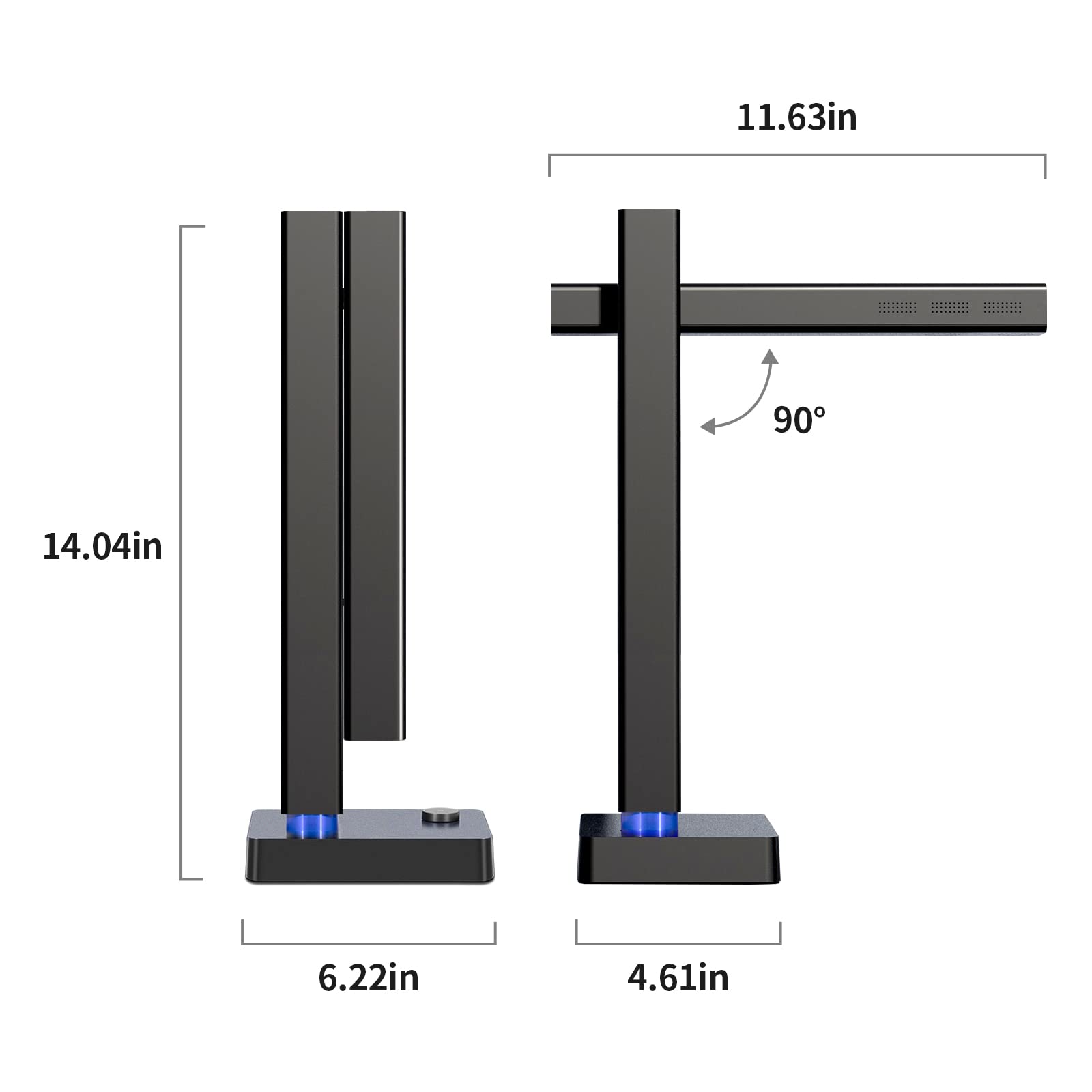 CZUR Shine800 Pro Portable Document Scanner, 8MP Document Camera, OCR Multi-Language Recognition, USB Doc Camera for Live Demo, Web Conferencing, Remote Teaching, for Mac OS&Windows