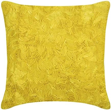 Amazon Com The Homecentric Handmade Yellow European Pillow Shams