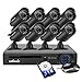 Zclever 8Ch 1080N AHD Night Vision CCTV Security Camera System Surveillance DVR Kits with HDD