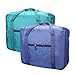 Travel Bag Foldable Lightweight Travel Duffel Bag 26L Nylon Waterproof Travel Luggage Bag for Women and Men (Pack of 2) (Blue+Green-1)