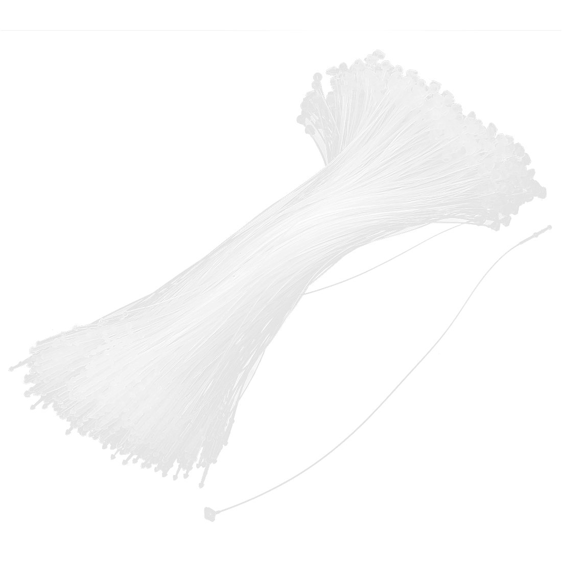 Sourcingmap Snap Lock Pin Security Loop Plastic Tag Fastener Tie 7 Inch 500Pcs