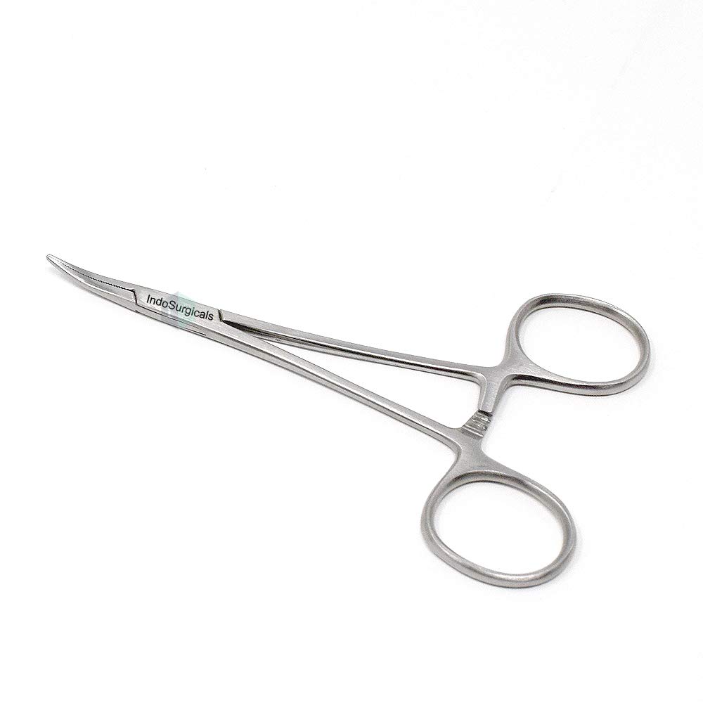 IS IndoSurgicals Deluxe Quality Curved Mosquito Artery Forcep/Hemostatic Forcep (5 Inch) Amazon