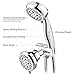 CLOFY 30-Setting Shower Head, 3-Way 2 in 1 Combo Shower Heads with Adjustable Holder& Hose, Full-Chrome Handheld Shower Head Faucet by CLOFY