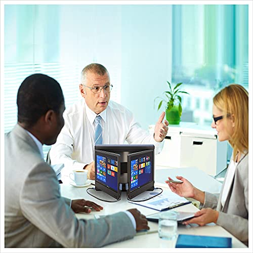 Vafany Portable Monitor for Laptop, FHD 1080P 11.6\'\' Display Dual Monitor Screen with Kickstand/HDMI/USB-A/USB-C for Programmers, Office Staff, Students, Illustrators, Compatible for 13\'\'-16\'\' Mac PC