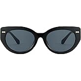 Cyxus Retro Cat Eye Sunglasses For Women Men Oval Thick Frame Vintage Shades UV400 Protection 1159
