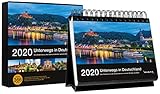 Tischkalender Unterwegs in Deutschland 2020: 366-Tage Spiralaufsteller in Geschenkbox by