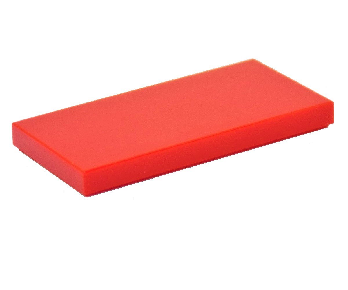 LEGO Parts and Pieces: Red (Bright Red) 2x4 Tile x50