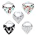 Papaloo 5 Bandana Drool Bibs kit For Boys And Girls - Keep Babies Clean And Warm - Reusable Resource For Your Daily Baby Care Needs - 100% Cotton - Machine Washable -for your 3 To 24 month old infant