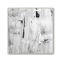 Framed Canvas Wall Art Abstract Circle Canvas Prints Home Artwork Decoration for Living Room,Bedroom - 16x16 inches