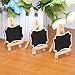 Tinksky Message Writing Board Chalkboards Signs Memo Message Blackboard for Weddings, Kids Crafts, Garden, Framed Chalkboard Place Cards with Easel Christmas Gift, Pack of 10- Size L