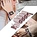 WEFU Compatible with Apple Watch Band 38mm 42mm with Case, Stainless Steel Mesh Milanese Loop with Adjustable Magnetic Closure Replacement for iWatch Band Compatible with Apple Watch Series 3 2 1