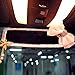 Cute Dasiy Rear View Mirror with Bling Sparkly Rhinestone, Car Decorations Accessories for Women