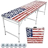 GoPong 8-Feet Beer Pong/Tailgate Table (American Flag Edition)