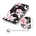 Galaxy S8 Case, S8 Case, S8 Wallet Case, JanCalm Flower Pattern Premium PU Leather Wallet [Card/Cash Slots] Stand Magnetic Flip Folio Cover for Samsung Galaxy S 8 + Crystal Pen (Black/Flower)