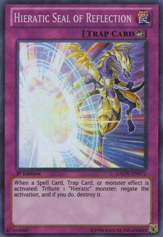 Yu-Gi-Oh! - Hieratic Seal of Reflection (GAOV-EN072) - Galactic Overlord - Unlimited Edition - Super Rare