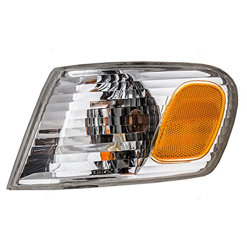 Drivers Park Signal Corner Marker Light Lamp Amber and Clear Lens Replacement for Toyota 8152002070