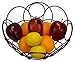 Southern Homewares Round Fruit Basket, Decorative Kitchen Counter Bowl, 10 3/8-Inch Diameter, Red Color