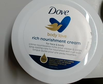 Dove Cream Rich Nourishing Body Cream 250ml Deep Hydration Soft Smooth Skin