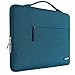 MOSISO Polyester Multifunctional Briefcase Handbag Compatible with 13-13.3 inch Laptop, Pure Teal