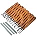 VIENNAGE 12 Set SK5 Carbon Steel Wood Carving Tools Knife Kit - Kids & Beginners with Reusable pouch (12 SET)