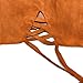 Blooming Jelly Women's High Neck Self-tie Crop Top,Brown,Small