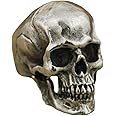 Awmnjtmgpw 925 Sterling Silver personage retro cracked Skull Ring men's unique design special ring size 6-10 (Size 10)