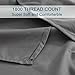 Shilucheng Queen Size 6-Piece Bed Sheets Set Microfiber 1800 Thread Count Percale 16 Inch Deep Pockets Super Soft and Comforterble Wrinkle Fade and Hypoallergenic(Queen, Dark Grey)