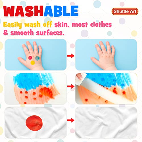 Shuttle Art Dot Markers, 10 Colors Bingo Daubers with Dot Coloring Book