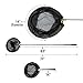 VPROZ Retractable Fishing Net For Men & Women | Telescoping & Non-Slip Rubber Handle, Deep Net & Stainless Steel Rod | For Aquarium, Lakes, Ponds, Saltwater & Fly Fish, Kayak, Boat & More