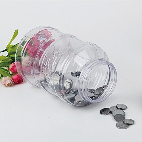 STARmoon Digital Piggy Bank Coin Savings Counter LCD Counting Money Jar Change Bottle (Usd)
