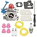 Hayskill C1Q-W40A Carburetor for Husqvarna 545081848 128CD 128C 128LD 128L 128LDX 128R 128RJ 128DJX String Trimmer/Brush Cutter Carb Replace C1Q-W38 545130001