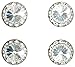 Horse jewelry magnetic contestant show number pins crystal Swarovski crystal set of 4