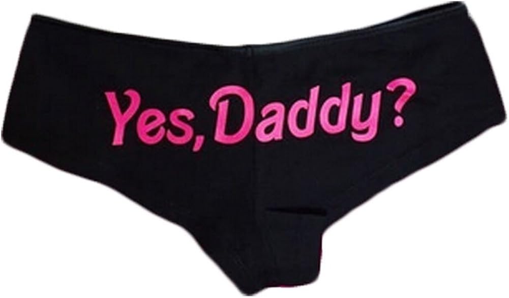 Sexy DamenSlips, mit Aufdruck „Yes Daddy“ und „Naughty“ Amazon.de